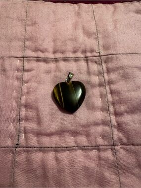 Heart-Shaped Tiger's Eye Pendant